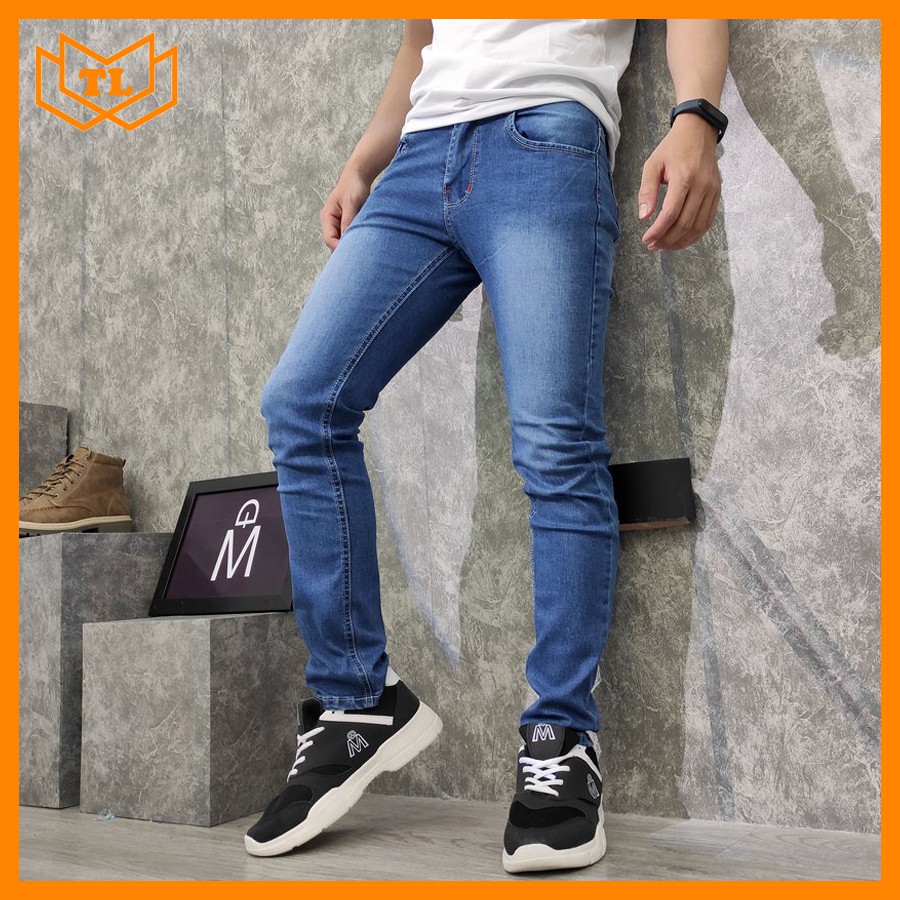 Quần jean nam vải co giãn bền đẹp , quần jeans nam