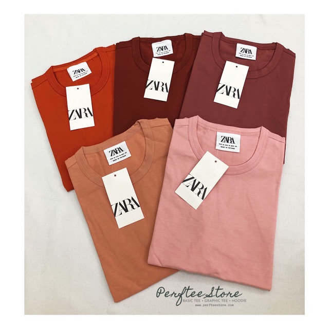 [ʜı̀ɴʜ•ᴄʟɪᴘ ᴛʜᴀ̣̂ᴛ] Áo thun trơn Zara Basic Compact form nam nữ cotton 4 chiều co dãn |𝑷𝑬𝑹𝑭𝑻𝑬𝑬|