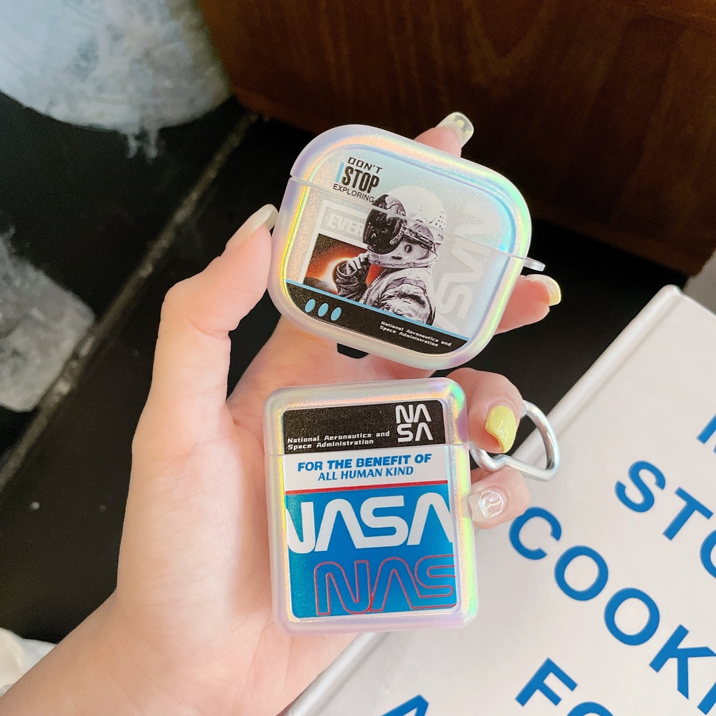 NASA Vỏ Bảo Vệ Hộp Sạc Tai Nghe AirPods3gen 2021 AirPods3 AirPodsPro Airpods2 Ốp
