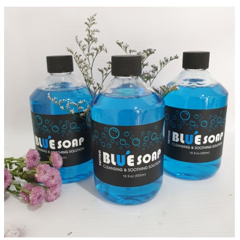 Bluesoap nước lau mực vệ sinh hình xăm tặng kèm chai tạo bọt