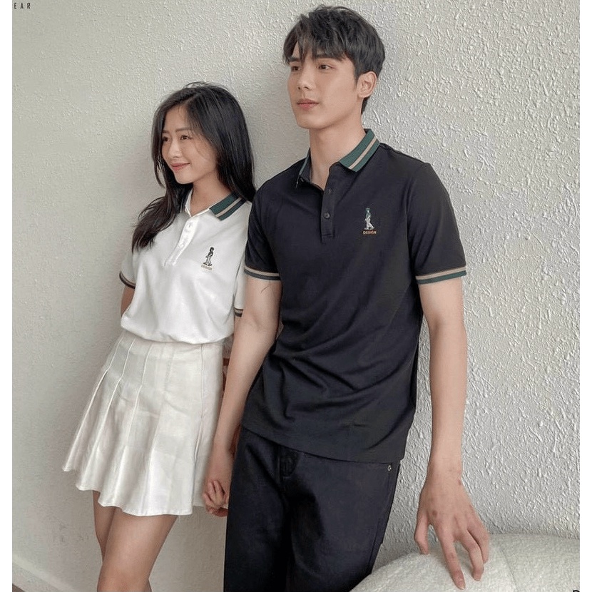 (HCM) ÁO THUN NAM NỮ CỔ BẺ TAY NGẮN - THỜI TRANG PHONG CÁCH HÀN QUỐC HOTTREND 2022 KME FASHION