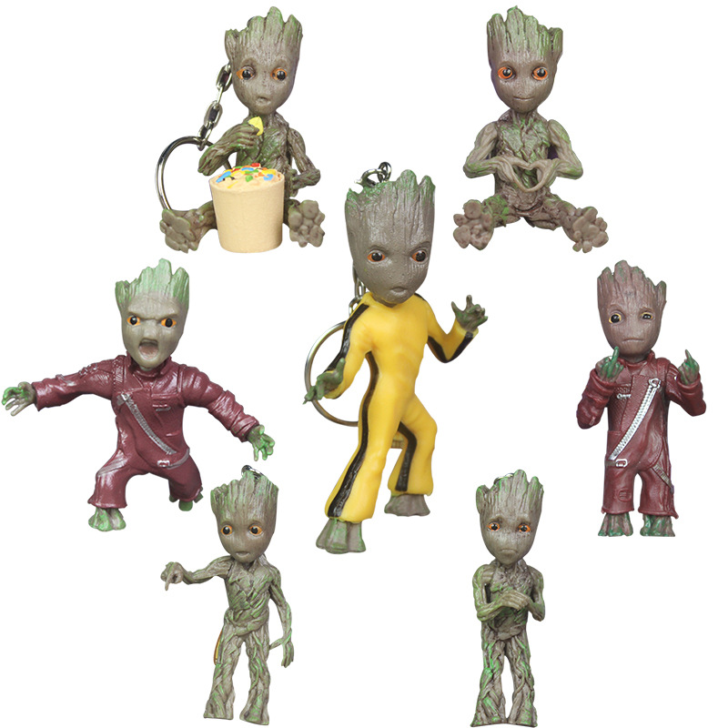 Móc Khóa Hình Nhân Vật Groot Dễ Thương