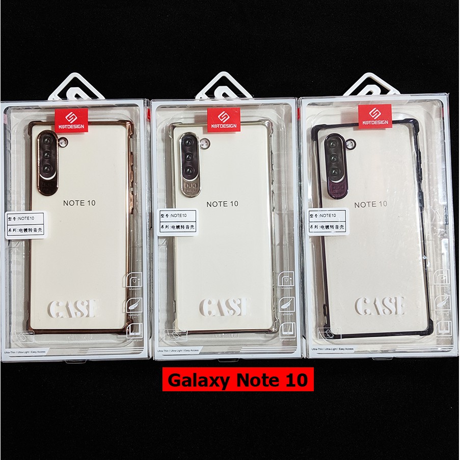 Ốp lưng chống sốc viền màu Galaxy Note 10