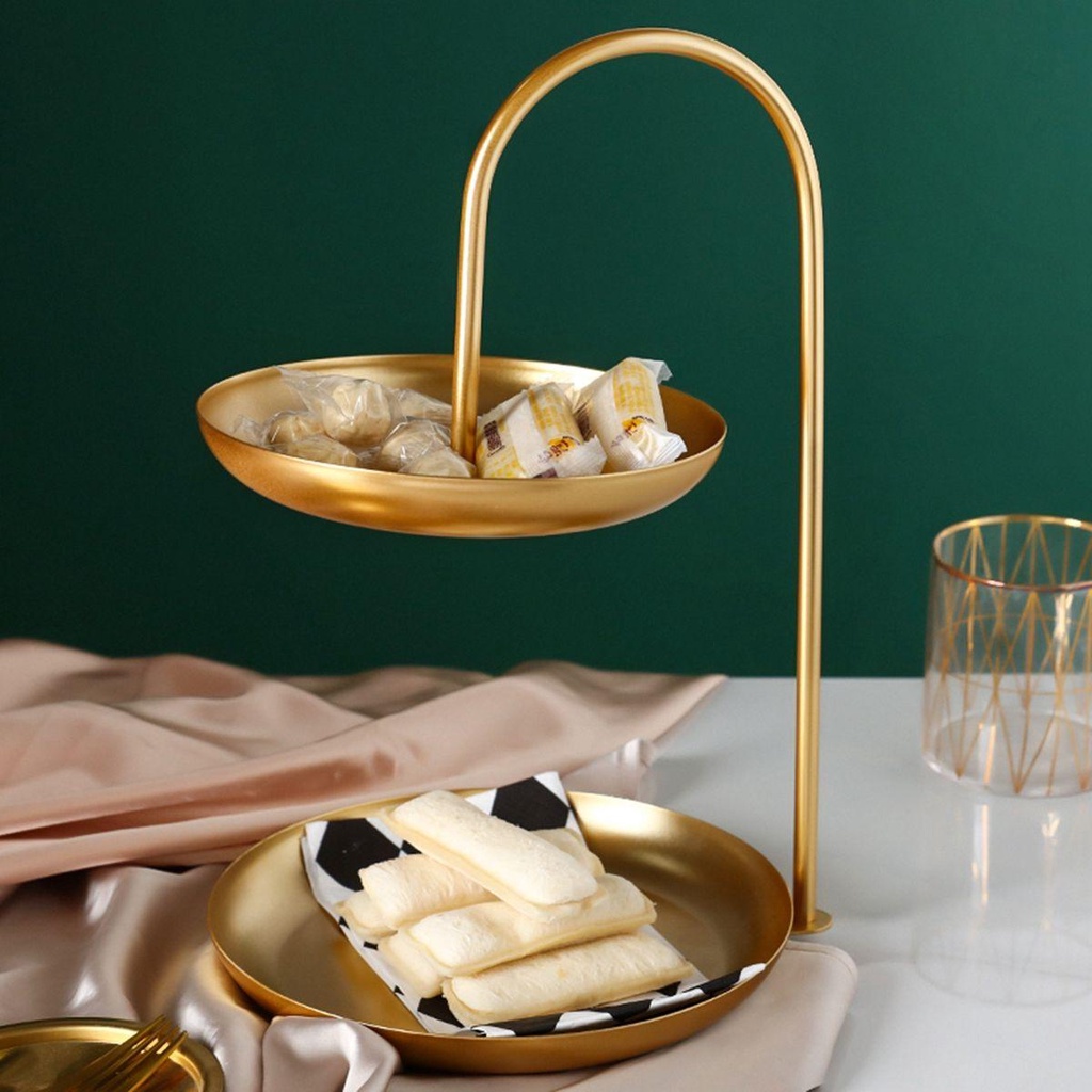 Khay Kim Loại Đựng Trái Cây / Trang Sức / Món Tráng Miệng Trang Trí Nhà Bếp /