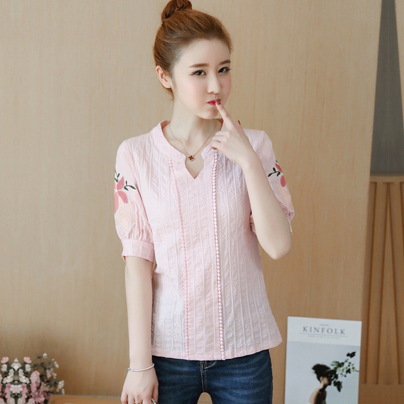 Áo sơ mi nữ công sở from rộng đẹp kiểu hàn NAVILO SM003 | BigBuy360 - bigbuy360.vn