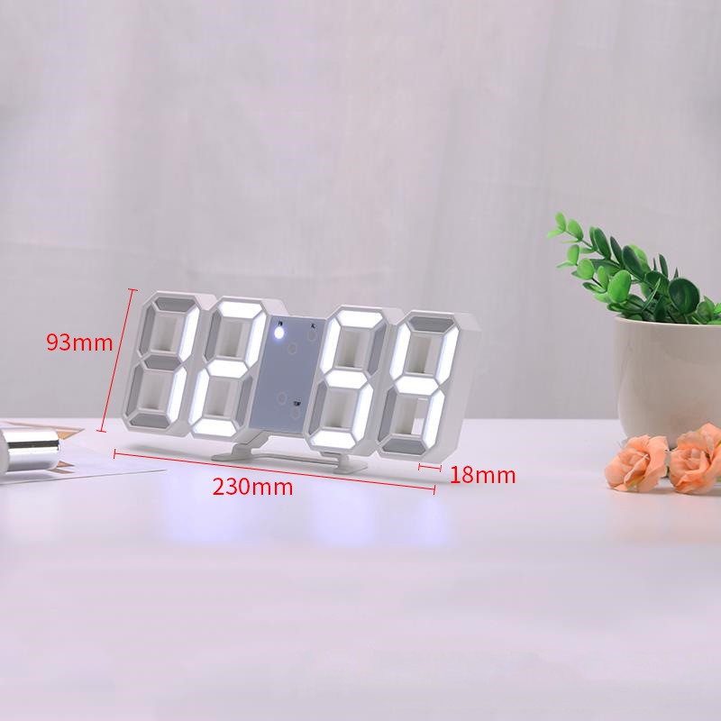 [Mã LIFE20KALL giảm 10% đơn 50K] Đồng hồ LED treo tường 3D phong cách Hàn Quốc