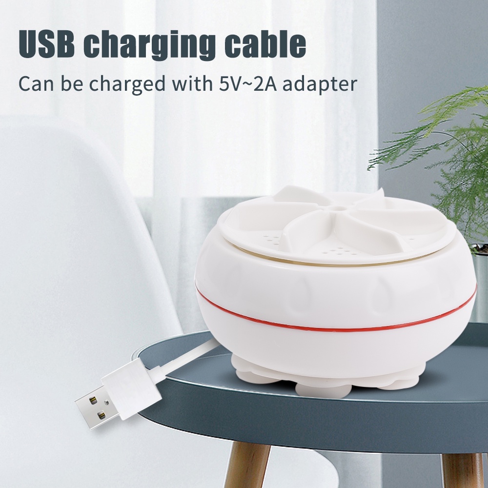 1 Set Máy Giặt Mini Sử Dụng Sóng Siêu Âm / Nguồn Điện USB