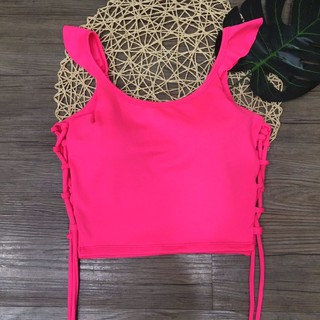 [ FREESHIP TOÀN QUỐC ] Crop Top Tay Bèo Thắt Dây