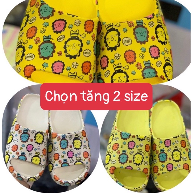 DÉP BÁNH MÌ HOẠ TIẾT LION CUTE MÃ 2022(tăng 2 size)