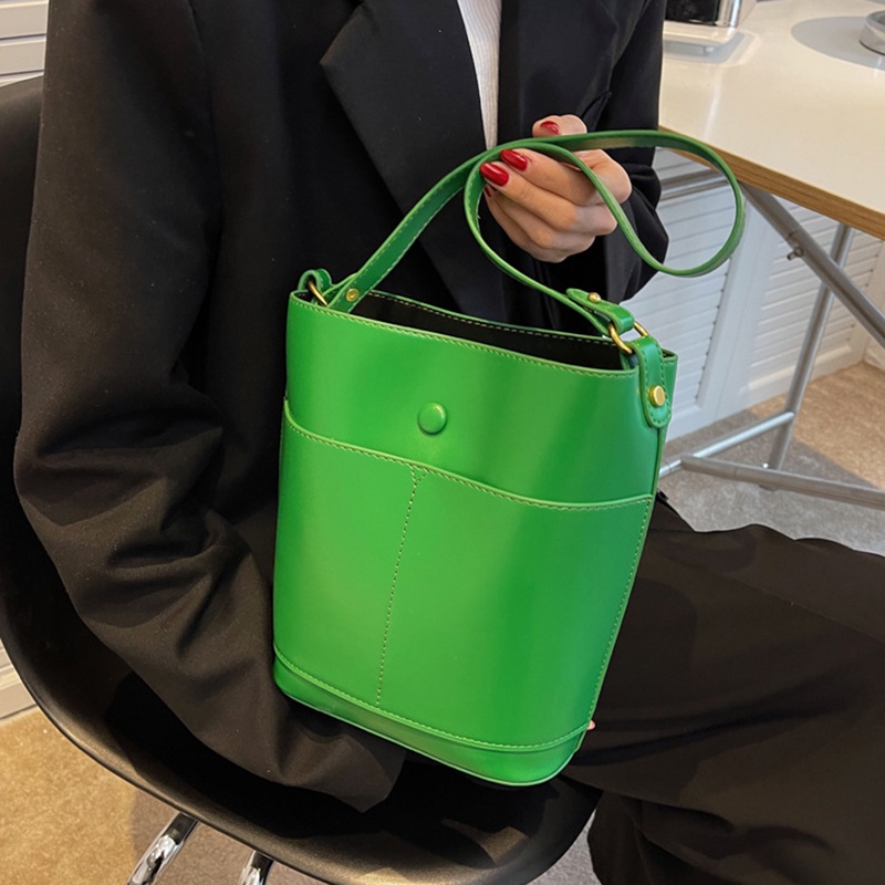 Túi Đeo Vai Màu Trơn Cỡ Lớn Có Thể Điều Chỉnh Dây Đeo Thời Trang Cho Nữ