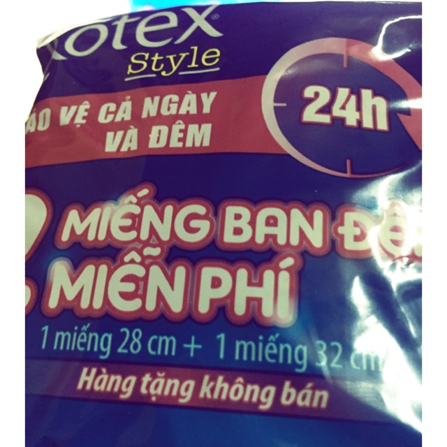 BVS KOTEX Style siêu mỏng có cánh ban đêm