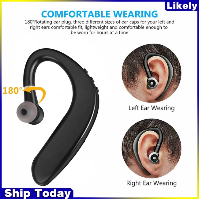Tai Nghe Nhét Tai Bluetooth Không Dây ly S109 Chống Ồn Kèm Mic