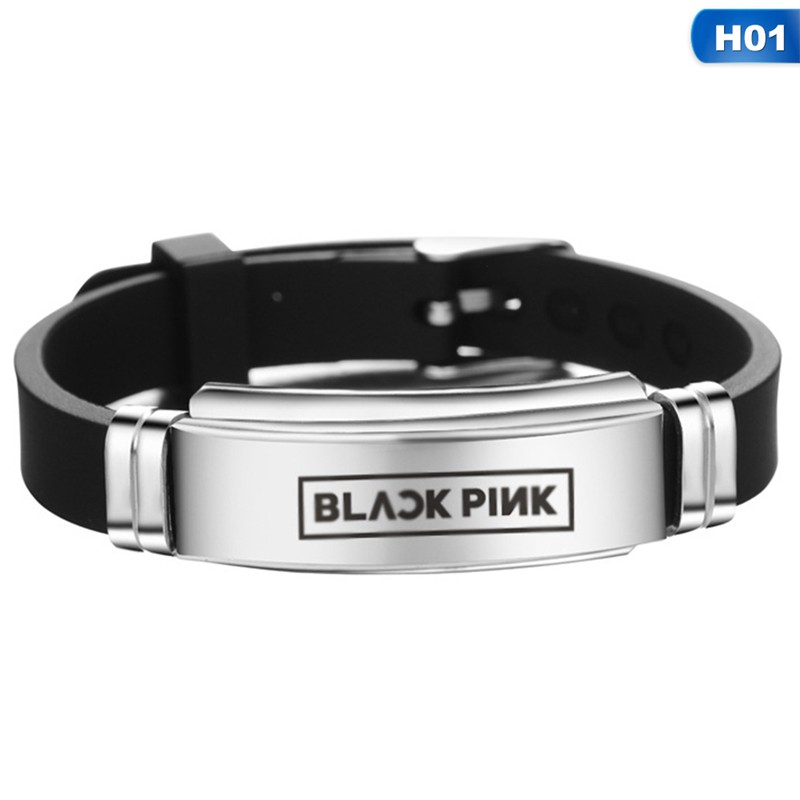 Vòng tay silicon in tên các thành viên nhóm BLACKPINK