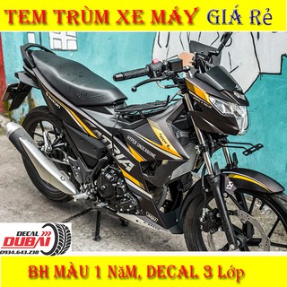 Tem trùm Satria Vàng Đen Thể Thao