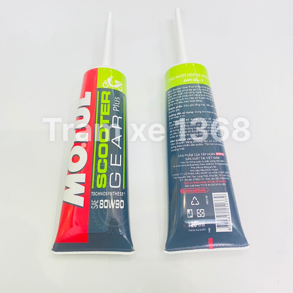 Nhớt Láp Motul Scooter Gear Plus 80w90 tổng hợp Dầu hộp số xe tay ga chính hãng