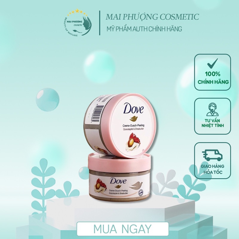 ☄️Tẩy Da Chết Toàn Thân DOVE Exfoliating Body Polish Đức và Mỹ💥CHÍNH HÃNG💥