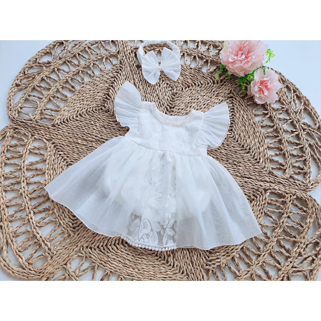 SALE BODY TRẮNG TẶNG KÈM TU BAN CHO BÉ XINH XẮN SIZE 3-13KG(VAYTRANG)