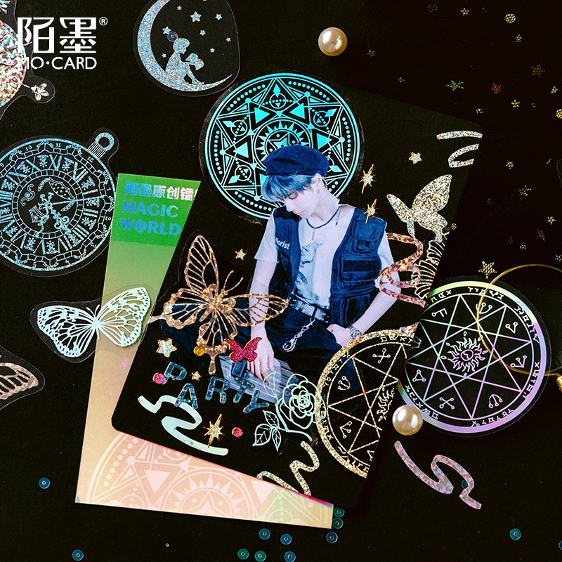 Set 45 Tấm Sticker Pet Dán Trang Trí Sổ Lưu Niệm