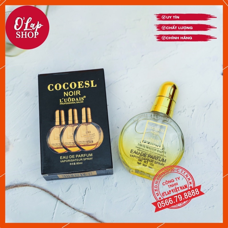 TINH DẦU DƯỠNG TÓC COCOESL NOIR LUÔDAIS CHAI VÀNG 80ML [ HÀNG CHÍNH HÃNG ]