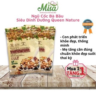 COMBO 2 Ngũ Cốc Bà Bầu Queen Nature Bịch 800gr , Cung Cấp Dinh Dưỡng Vào Con Mẹ Hơn,Bầu Không Lo Tăng Kg,Khỏe Đẹp Suốt T
