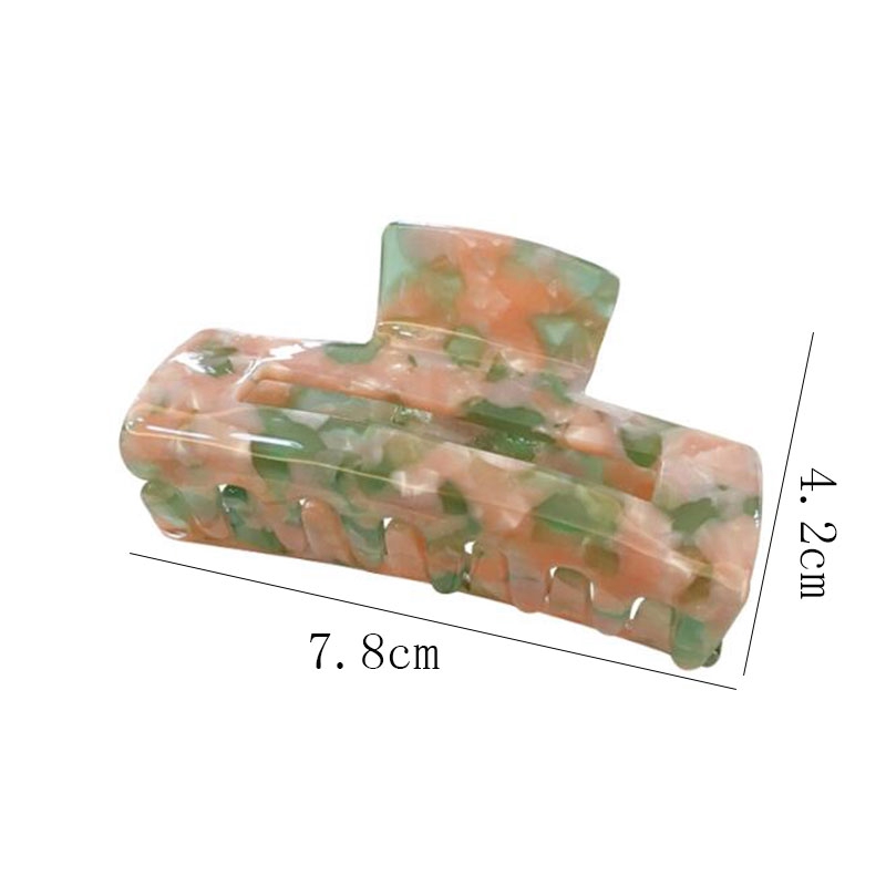 Kẹp Càng Cua Cỡ Lớn Họa Tiết Hình Học Cho Nữ