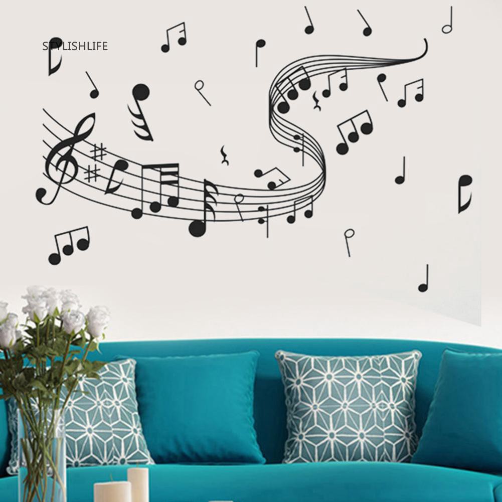Decal dán tường Hình Nốt Nhạc Xinh Xắn