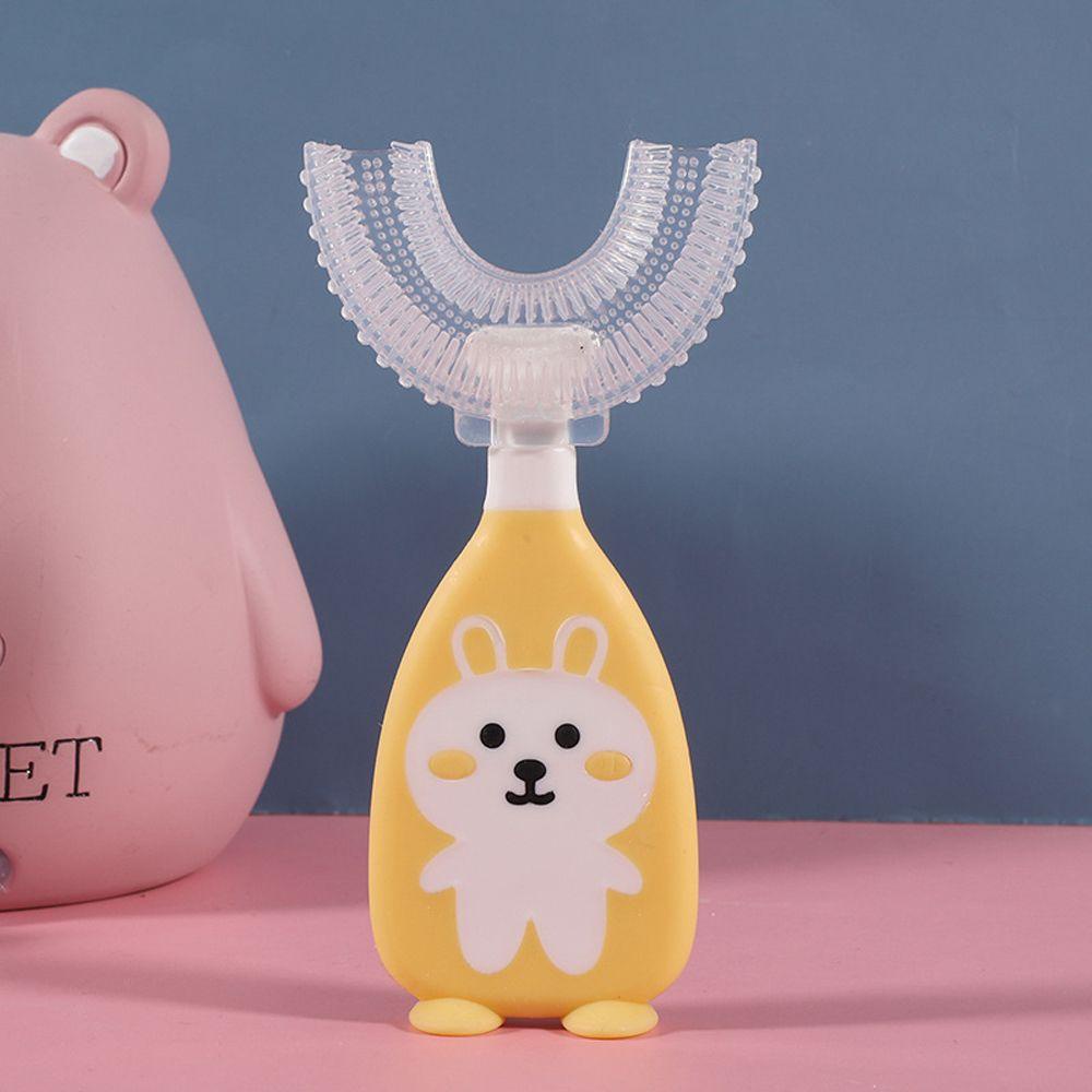 AUGUSTINA Bàn Chải Đánh Răng Lông Mềm Hình Chữ U Dành Cho Bé 1-6 Tuổi