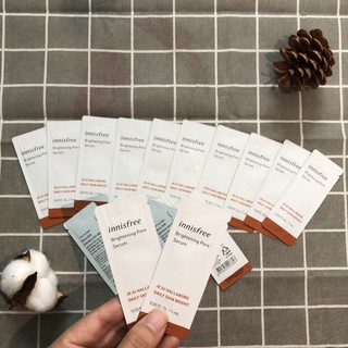 Sample 1ml Tinh Chất Trắng Da, Se Khít Lỗ Chân Lông Innisfree Brightening Pore Serum