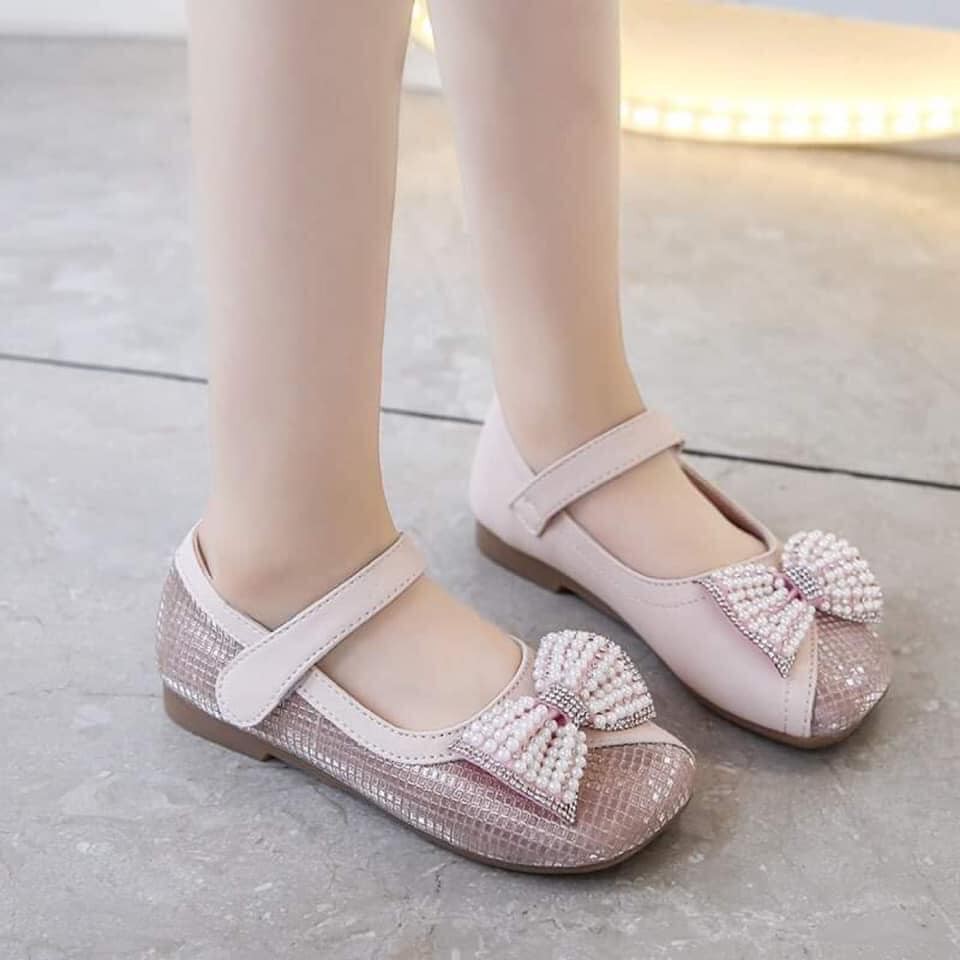 [Hàng oder 10-15 ngày về] Giày búp bê lóng lánh bé gái