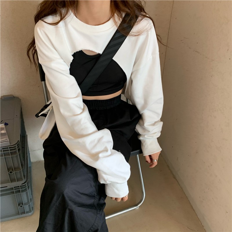 [Mã WASKT304 giảm 15% tối đa 30K đơn 99K] [SẴN] Áo khoác croptop thun Ulzzang Quảng Châu ATC61 | BigBuy360 - bigbuy360.vn