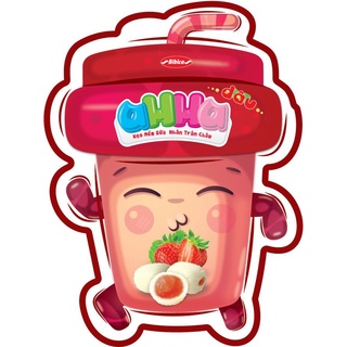 Kẹo Sữa Ahha Nhân Trân Châu 320g Bibica – Béo thơm vị sữa nhân trái cây dẻo dai thơm ngon