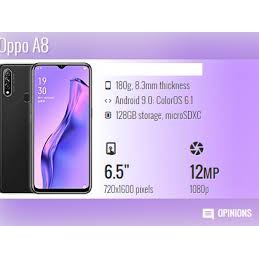 Điện thoại Oppo A8 2020 2sim ram 8G bộ nhớ 256G Chính hãng mới, Camera siêu nét, pin trâu 4230mah - BN 03