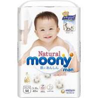 Bỉm Moony Natural [FREESHIP] Bỉm Moony Natural Nội Địa Chính Hãng - Bỉm Moony Dán/Quần Đủ Size NB63/S58/M48/L36/XL32