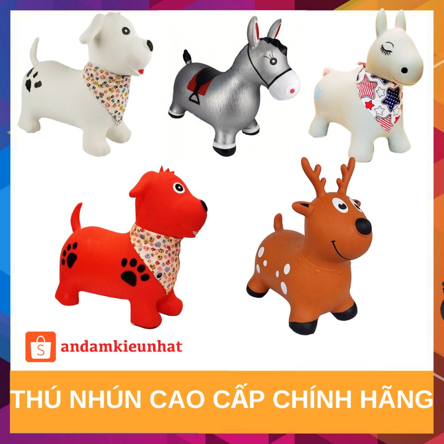 <TẶNG KÈM BƠM> Thú nhún cao cấp chính hãng