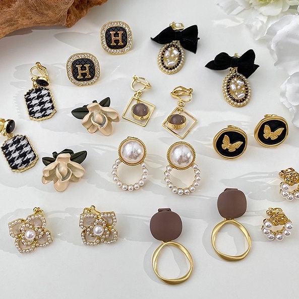 Khuyên Tai Đính Ngọc Trai Phong Cách Hàn Quốc Đơn Giản Dành Cho Nữ