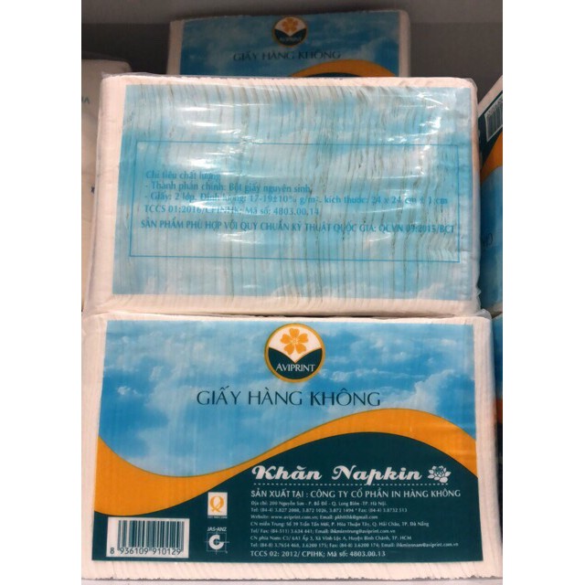 Giấy ăn hàng không Napkin cao cấp loại 1 gói 400g