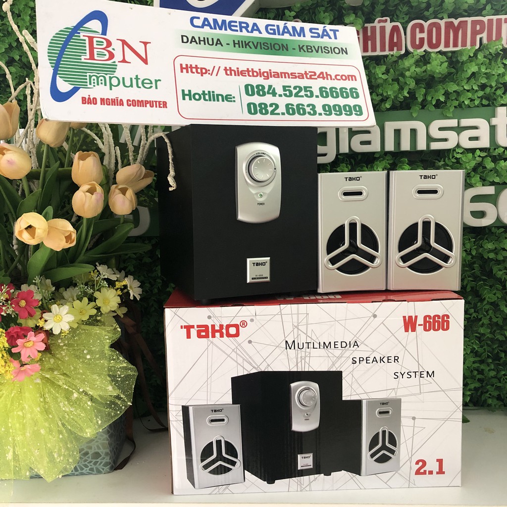 [Mã 254ELSALE giảm 7% đơn 300K] Loa TAKO 2.1 W-666 - Hàng Chính Hãng