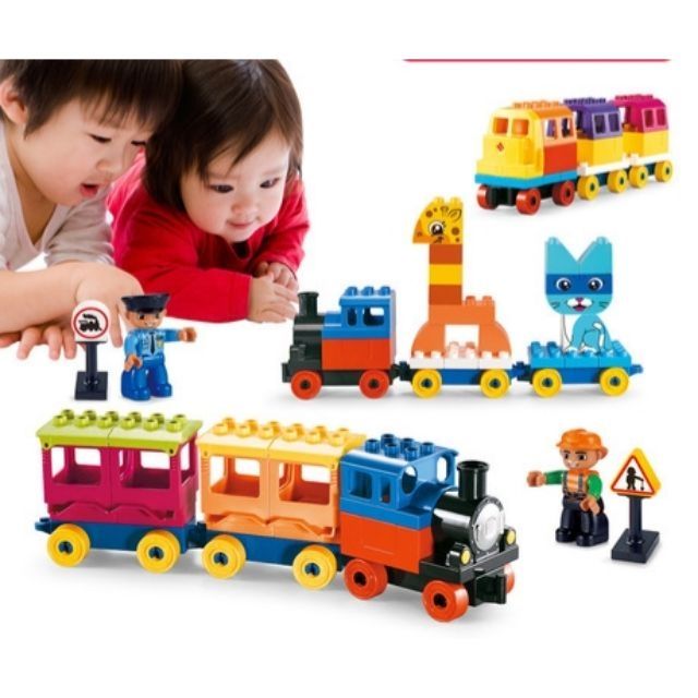 Smoneo - Các chi tiết lắp ráp đoàn tàu tương thích lego duplo