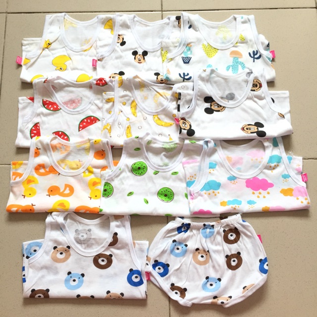 Bộ ba lỗ quần chip cho bé