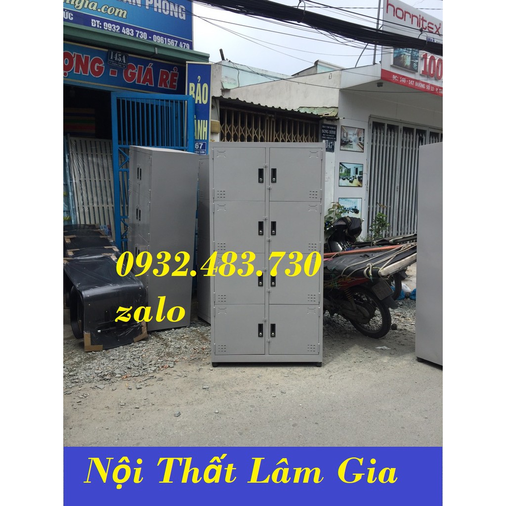 Tủ hồ sơ 8 cửa sơn tĩnh điện