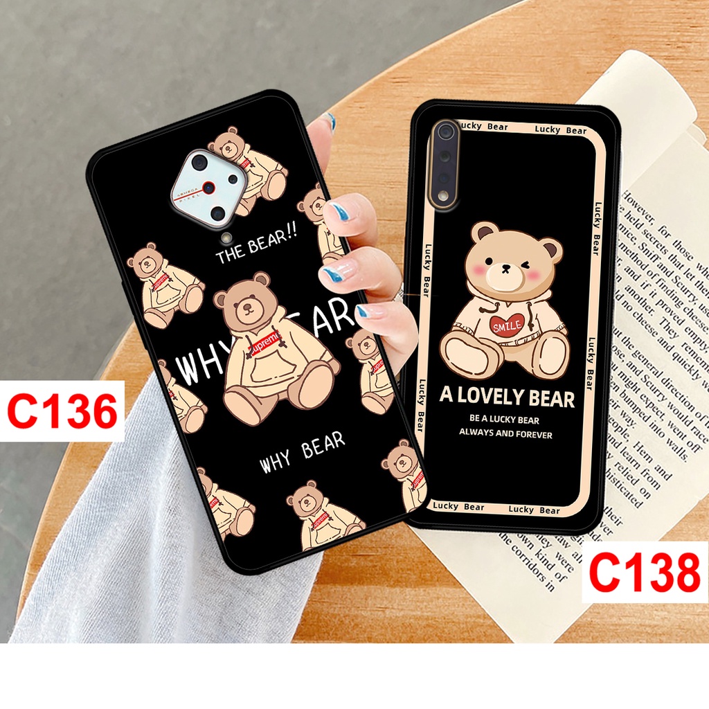 Ốp lưng vivo s1 - s1 pro in hình gáu bear dễ thương. ốp vivo rẻ bền đẹp