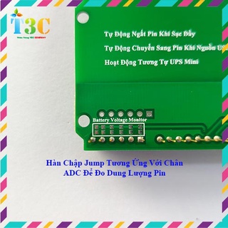Arduino Shield Boost Power, Pin Dự Phòng