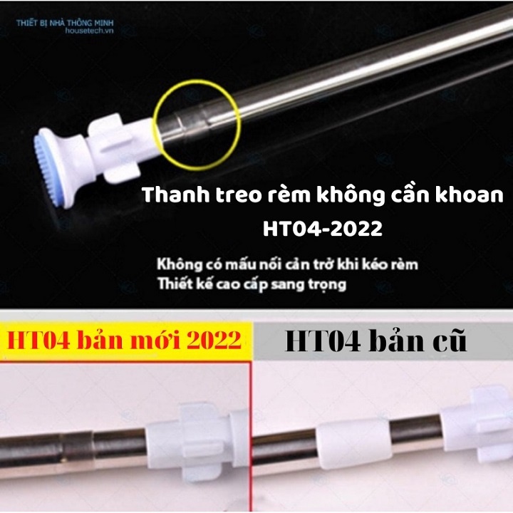 Thanh treo đa năng inox không cần khoan tường treo rèm treo quần áo chắc chắn