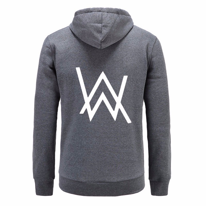 Áo khoác hoodie hip hop in biểu tượng DJ Alan Walker cho nam 2017