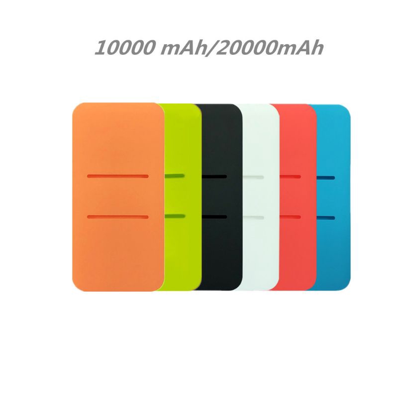 Túi Silicone Đựng Bảo Vệ Pin Sạc Dự Phòng Hai Cổng Usb Cho Xiaomi Mi 2 10000 / 20000mah