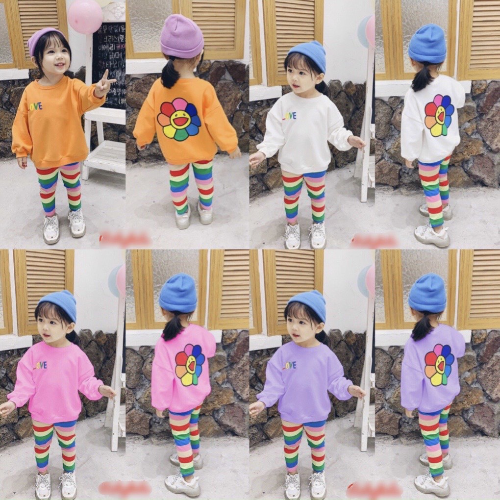 Lyvyshop - (Hàng đẹp) Bộ dài tay siêu dễ thương cho bé gái 08-28kg
