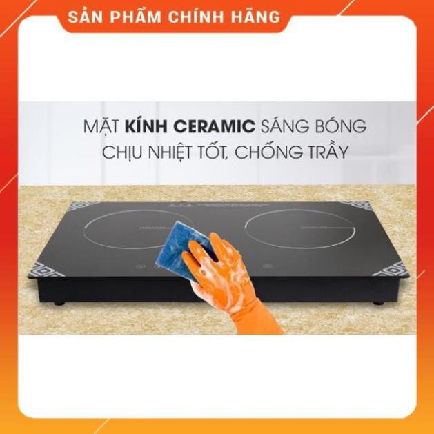 [Cao Cấp] Bếp Điện Từ Đôi Kangaroo KG498N Mặt Kính Ceramic