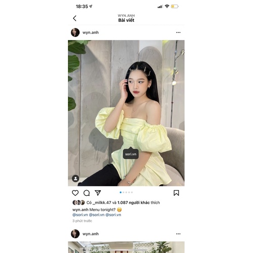 [ FREESHIP ] [CÓ SẴN] ÁO PEPLUM TRỄ VAI TAY PHỒNG ẢNH ĐỘC QUYỀN