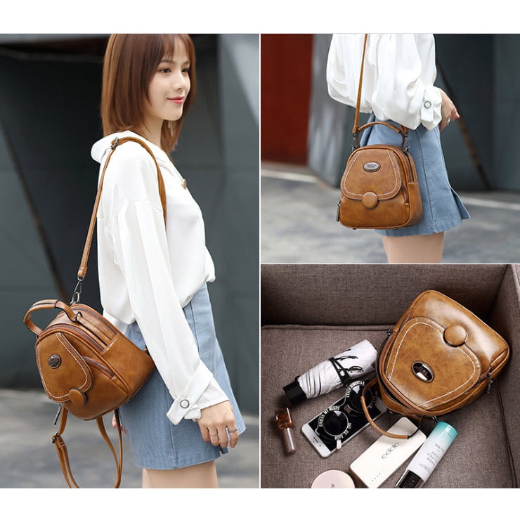 BALO MINI KIÊM TÚI XÁCH THỜI TRANG NỮ CAO CẤP