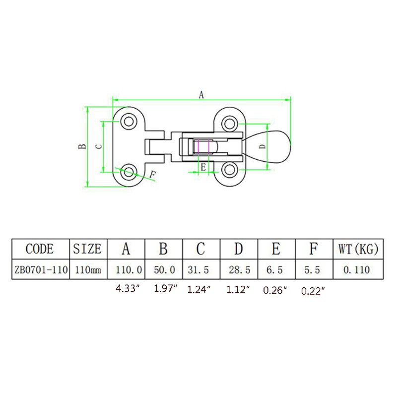 Chốt Khóa Sàn Chống Rung Có Thể Khóa Tiện Dụng Cho Tàu Thuyền